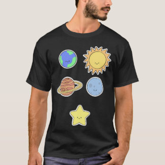 Camiseta Pacote de sistema solar