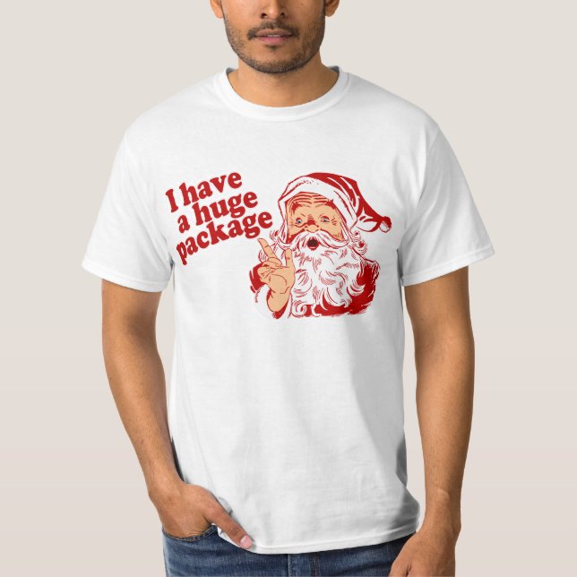 Camiseta Pacote enorme de Santa (Frente)
