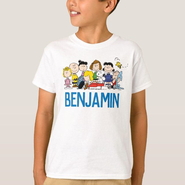 Camiseta Pacotes Personalizados | Charlie Brown e Gang Birt (Frente)
