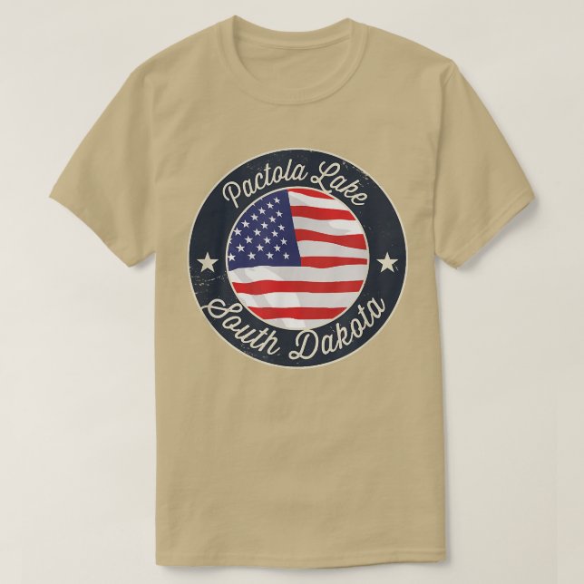 Camiseta Pactola Lake - Patriotic South Dakota Souvenir T-S (Frente do Design)