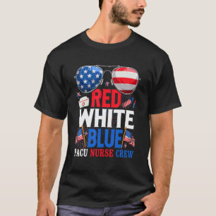 Camiseta Pacu Enfermeira Equipe Patriota Vermelho Branco Az