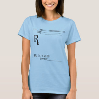 Camiseta Pad de Receita Rx - Escreva Sua Própria Receita!