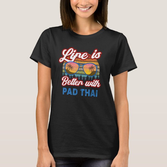 Camiseta Pad Thai Com Pad Tailandês Pad Ideia Tailandesa (Frente)