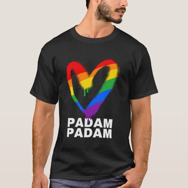 Camiseta Padam Padam - Mês do Orgulho Lgbtq+ - Pulsação (Frente)