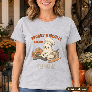 Camiseta Padaria de Biscoitos Assustadores Halloween Ghost