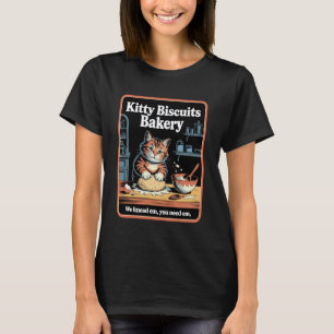 Camiseta Padaria de Biscoitos de Gatinho Chef Felino Sovand