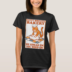 Camiseta Padaria de biscoitos de gatinho gato engraçado ama