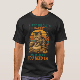 Camiseta Padaria de Biscoitos de Gatinho Presentes Engraçad