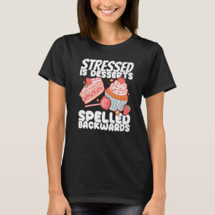 Camiseta Padaria Donut Estressado é Doces Massa Torta Cozin