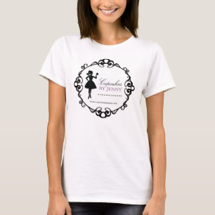 Camiseta Padaria elegante T'Shirt da silhueta do cupcake