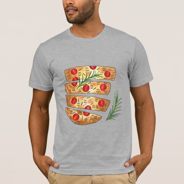 Camiseta Padaria Italiana Focaccia Olive Oil Tomates (Frente)