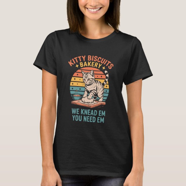 Camiseta Padaria Kitty Biscuits Nós Amassamos Eles Você Pre (Frente)