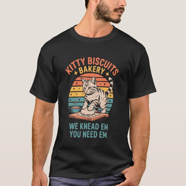 Camiseta Padaria Kitty Biscuits Nós Amassamos Em Você Preci (Frente)