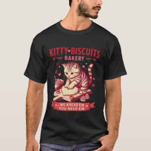 Camiseta Padaria Kitty Biscuits Nós Amassamos Em Você Preci