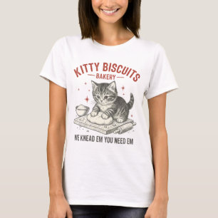 Camiseta Padaria Kitty Biscuits Piada de Gatos na Culinár