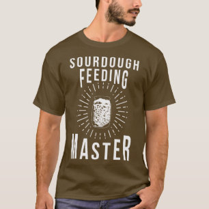 Camiseta padaria padeiro padeiro pastor Sourdough Mestre