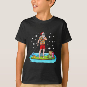 Camiseta Paddle Board Natal Havaiano Papai Noel Mele K