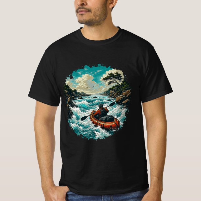 Camiseta Paddle de Águas Brancas Packrafting Corredeiras do (Frente)