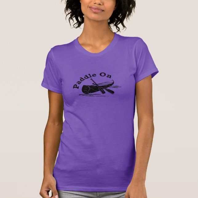 Camiseta Paddle em apuros na Design - Aplicação Americana p (Frente)