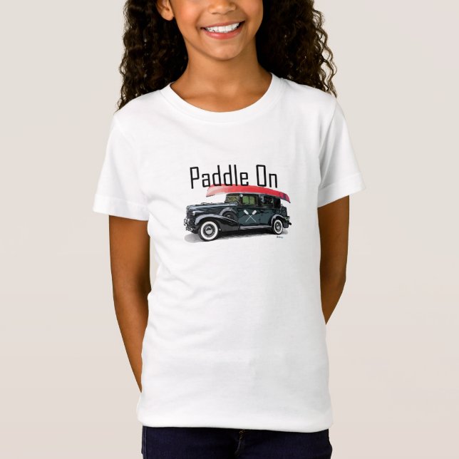 Camiseta Paddle Em Classic Car Design - Bela Jersey Para Ra (Frente)