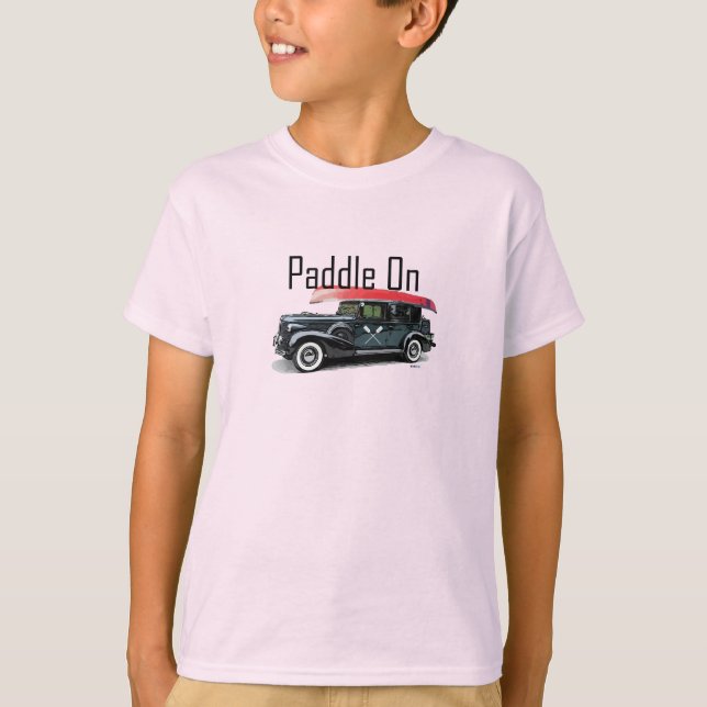 Camiseta Paddle No Classic Car Design - T-Shir Básico Para  (Frente)
