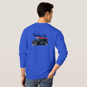 Camiseta Paddle No Design Clássico Do Carro - T De Capa Lon