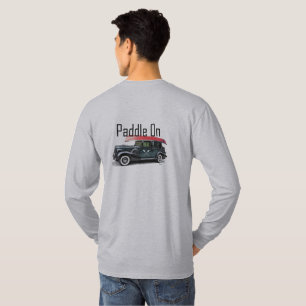 Camiseta Paddle No Design Clássico Do Carro - T De Capa Lon