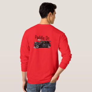Camiseta Paddle No Design Clássico Do Carro - T De Capa Lon