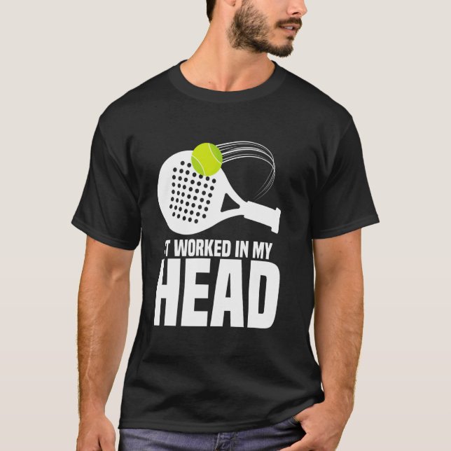 Camiseta Paddleball Fan Racket Funcionou Game Tournament Pa (Frente)