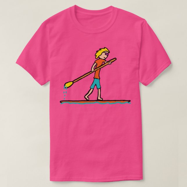 Camiseta Paddleboard de ressalto SUP (Frente do Design)