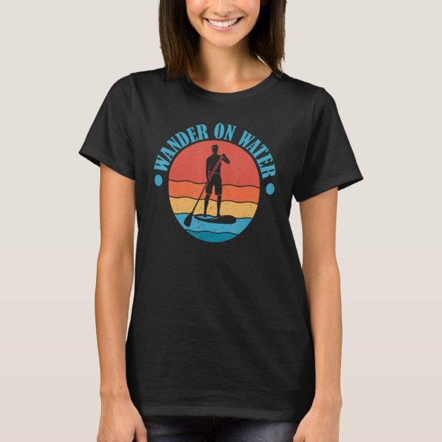 Camiseta Paddleboard de Standup SUP, embarque de água (Frente)