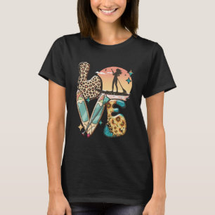 Camiseta Paddleboard SUP Girl LOVE Stand Up Paddle Conselho
