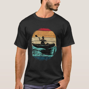 Camiseta Paddling Kayaker Outdoor Barco Canoeiro Retro