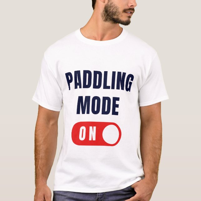 Camiseta Paddling Mode On : Festival de barcos dragões 2024 (Frente)