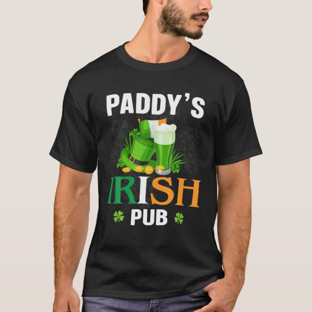 Camiseta Paddy'S Irish Pub Happy Patrick's Day (Frente)