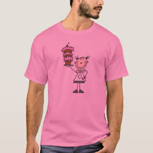 Camiseta Padeira de Figuras de Palito Feminina