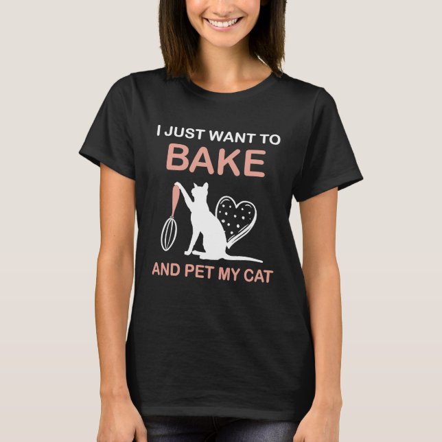 Camiseta Padeiro Caseiro de Bolos para Gato (Frente)