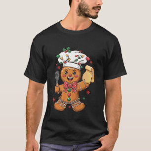 Camiseta Padeiro de Homem de Biscoito de Gengibre Fofo Nata
