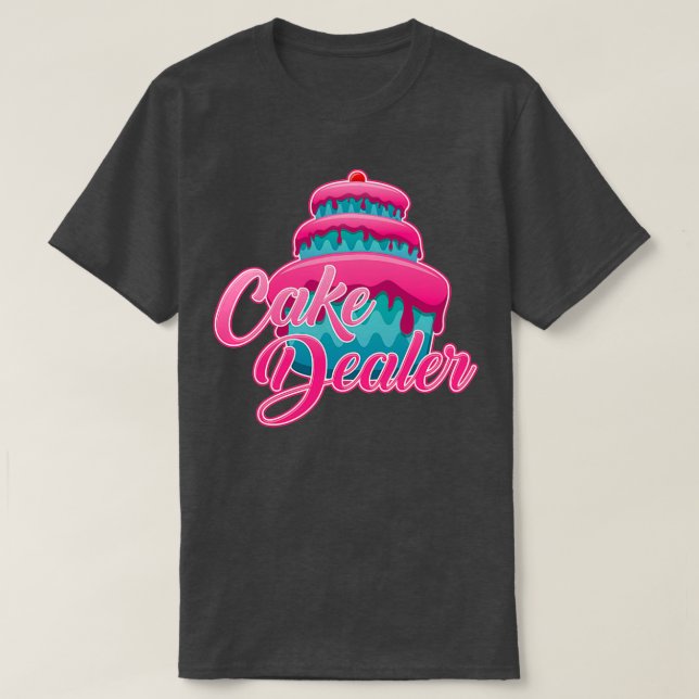 Camiseta padeiro de torta de bolo (Frente do Design)