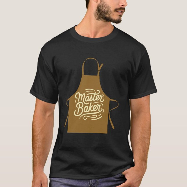 Camiseta Padeiro Mestre, Presentes de Chef de Confeitaria P (Frente)
