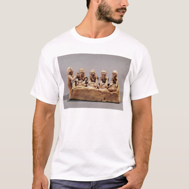 Camiseta Padeiros que amassam a massa em Thebes (Frente)