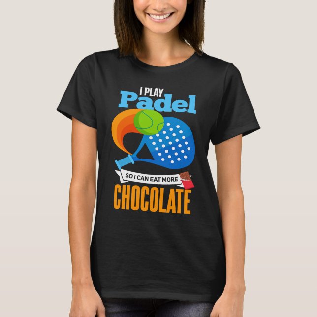 Camiseta Padel Chocolate Padeliste Player (Frente)