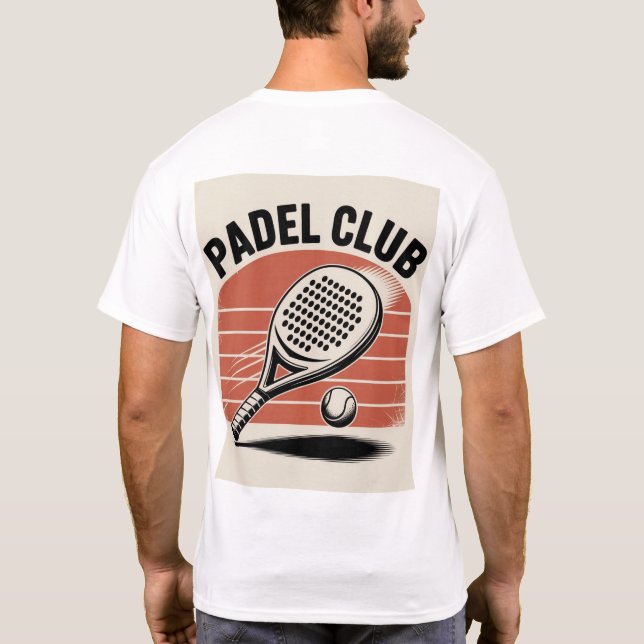 Camiseta Padel club, Padel Tennis T-Shirt (Verso)