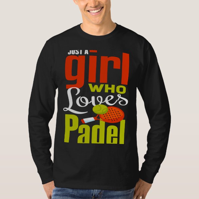 Camiseta Padel  I Love Sport Padel Girls  Padel Player (Frente)