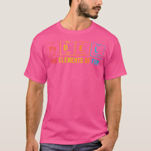 Camiseta Padel Os Elementos Da Mesa Periódica Divertida Pad