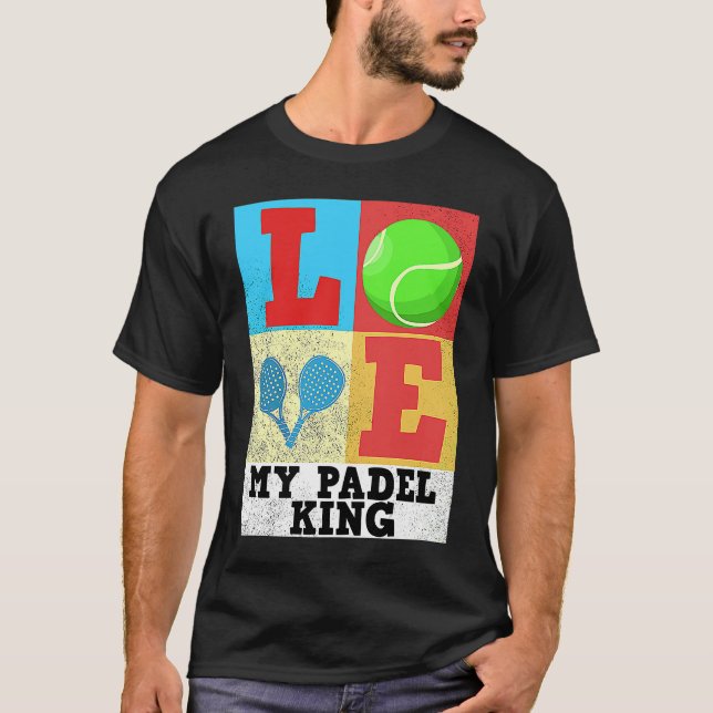 Camiseta Padel Paddle King Prince Vintage Racket Racquet Lo (Frente)