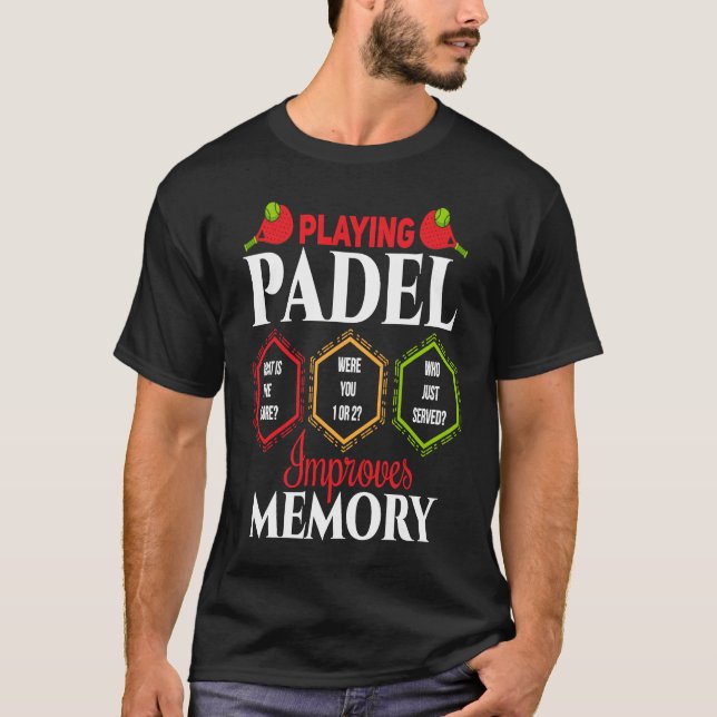 Camiseta Padel   Padel Improves Memory Padel Player (Frente)