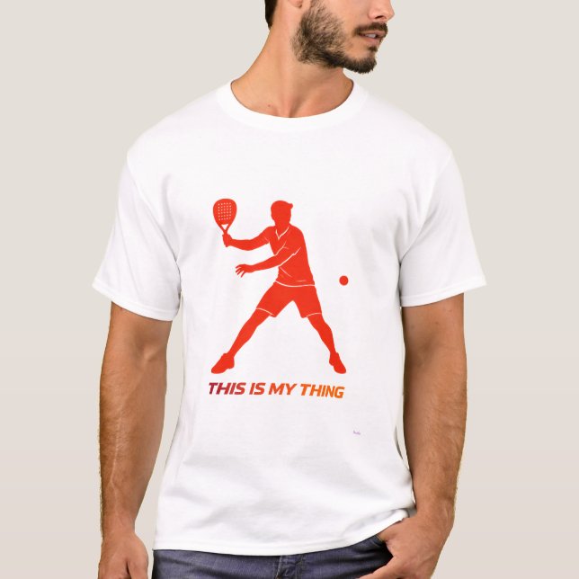 Camiseta Padel Silhouette Action Lifestyle Design (Frente)