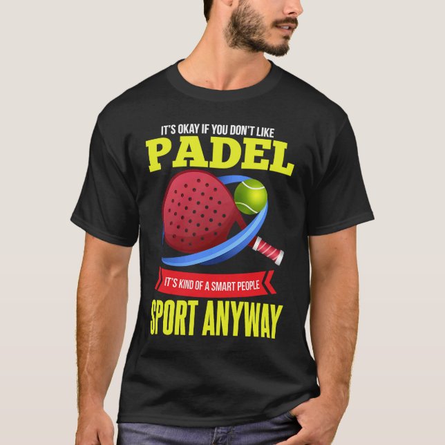 Camiseta Padel Smart Pessoas Racket Sport Padel Player (Frente)