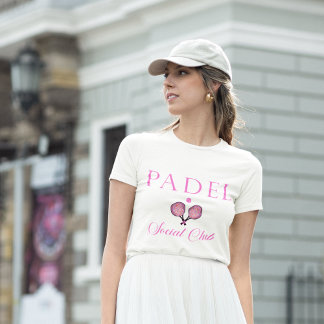 Camiseta Padel Women’s T-Shirt & Social Club Emblem in Pink